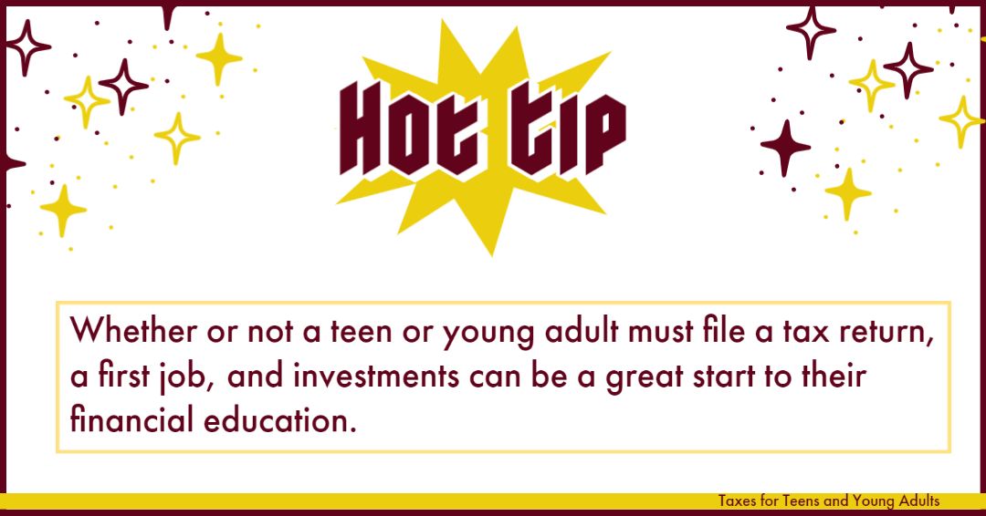Taxes for Teens and Young Adults Tips